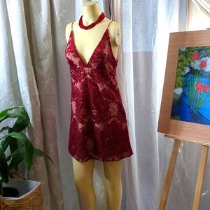 Fee People Red Sequin Mini